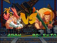 une photo d'Ã©cran de Street Fighter Alpha 2 sur Nintendo Super Nes